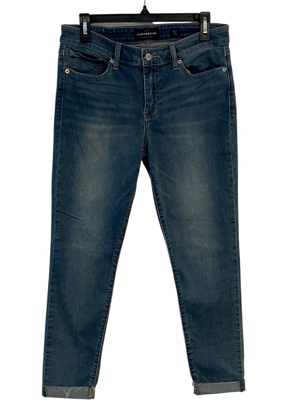 Lucky Brand Women's Boyfriend Jeans in Dark Blue Wash
